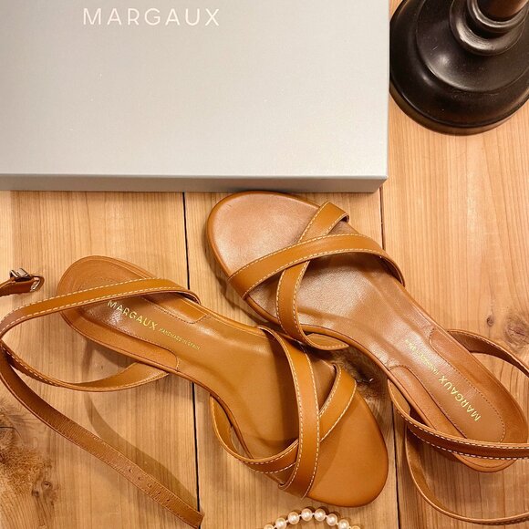 NEW MARGAUX LENA SANDAL - SADDLE NAPPA - 38/Medium (US 8) - Picture 3 of 6